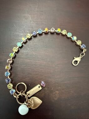 NWOT Mariana Rose Gold Bracelet with Multicolor Pastel Crystals B4000-104rg